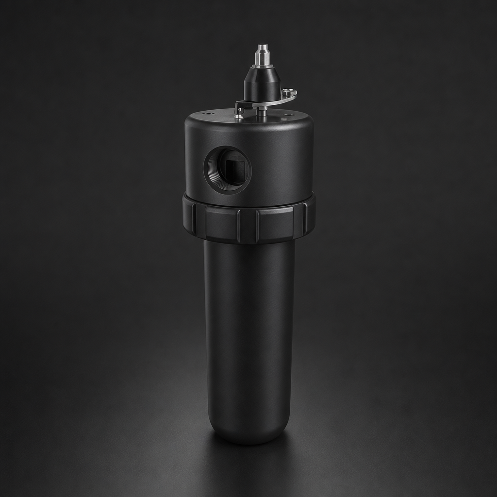 RF-H-385AI coalescing filter housing for compressed air system integration