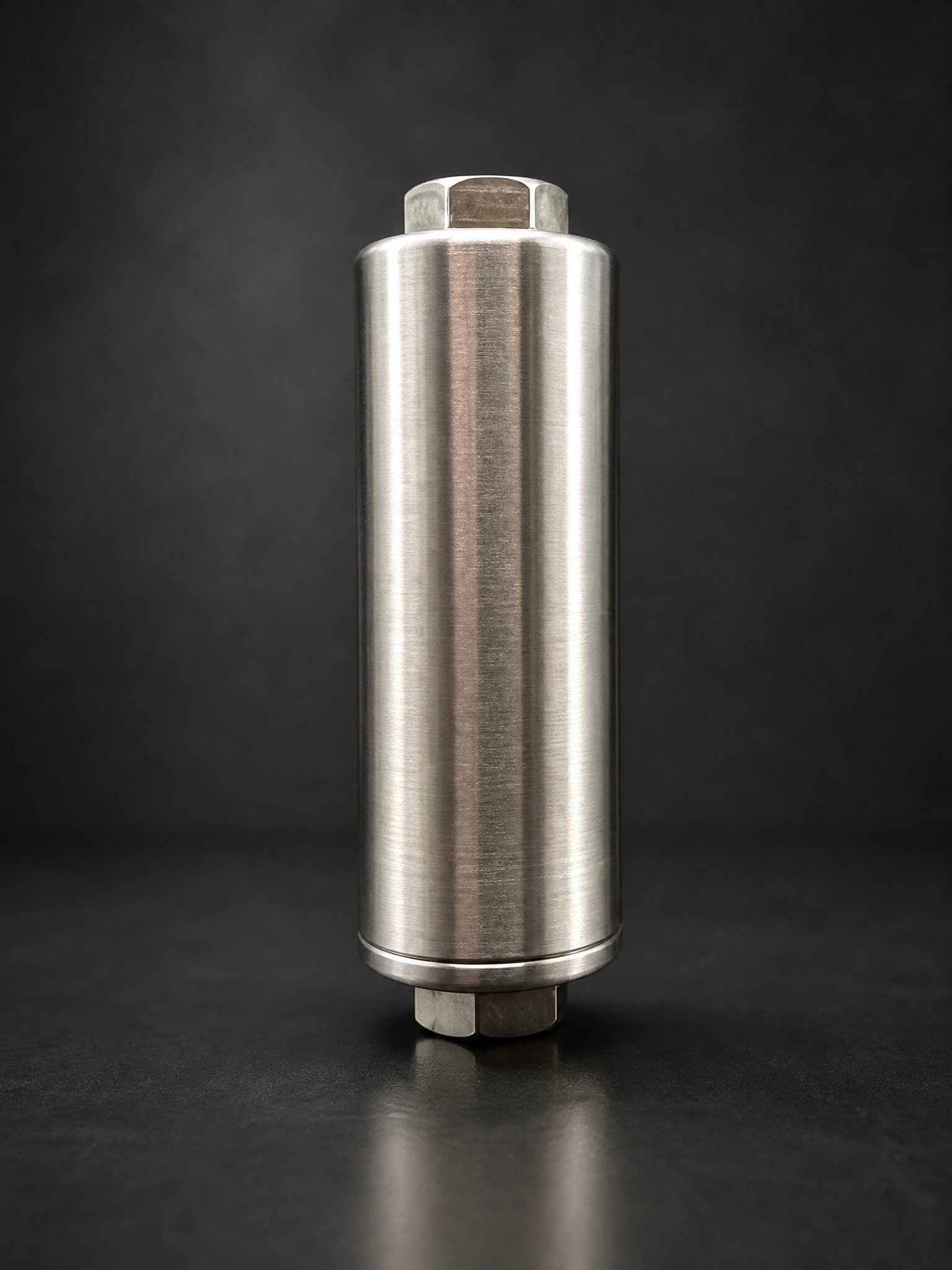 RF-HFL flow-through stainless steel filter housing with sample port | R+F FilterElements