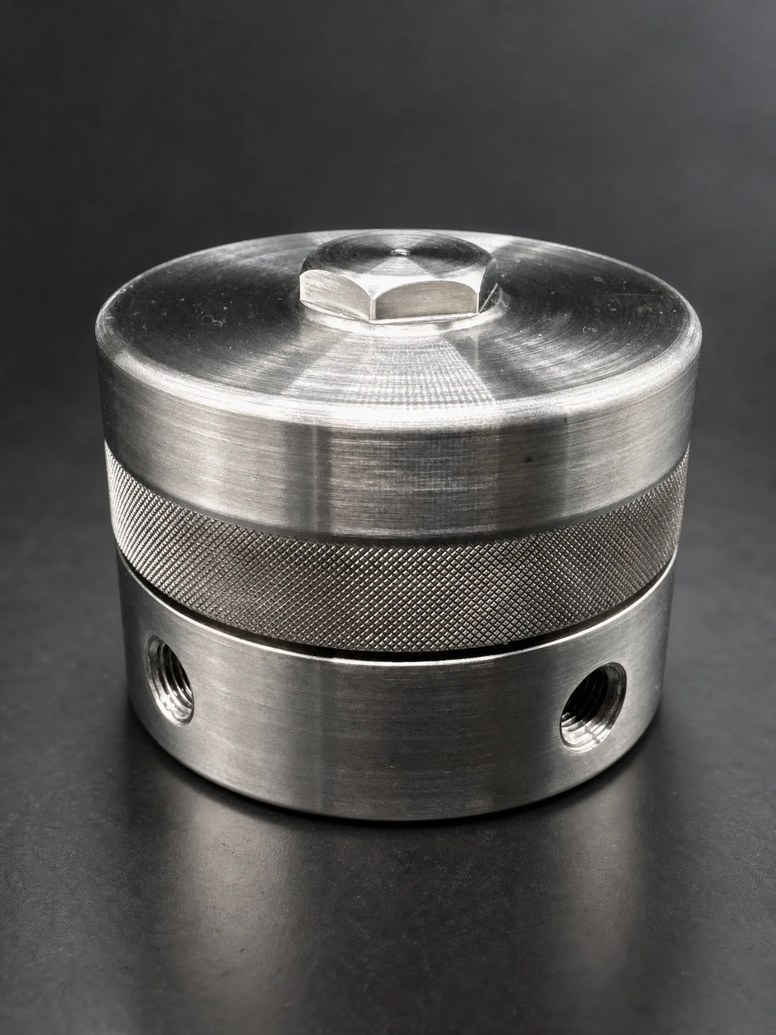 RF-M-GMS205 high-flow membrane separator with ½″ NPT ports in 316L stainless steel | R+F FilterElements