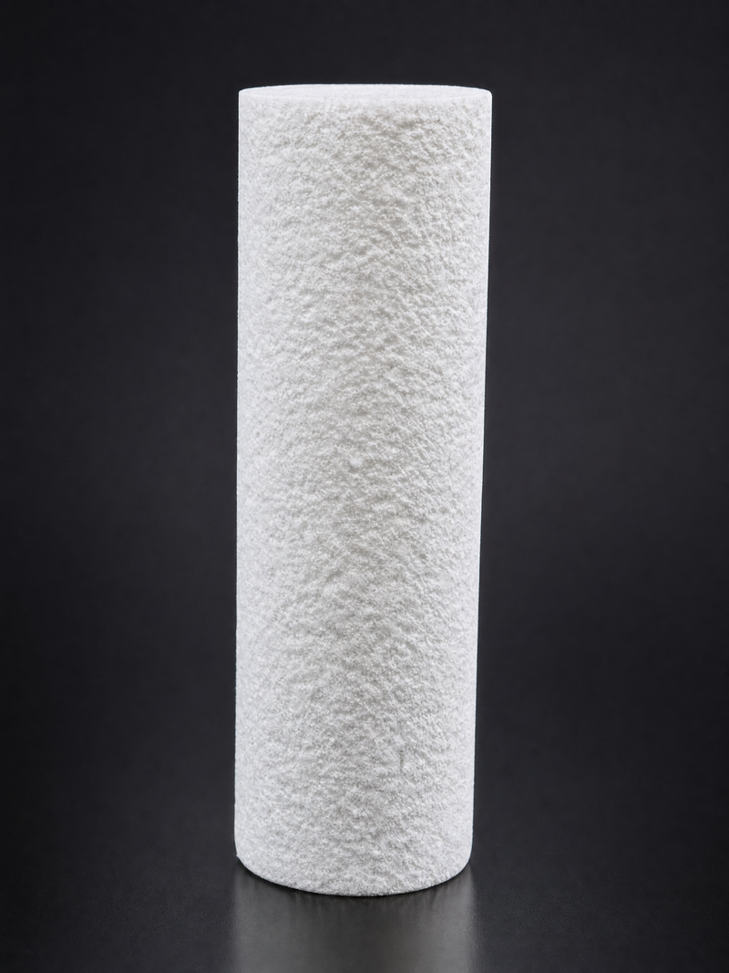 RF-TF sintered PTFE filter element with universal chemical resistance for corrosive gas filtration | R+F FilterElements